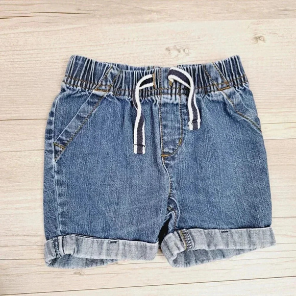📣 Bundle 3/$20 Jumping Beans Baby Denim Shorts 12 Months Elastic Unisex Boy - Picture 1 of 5
